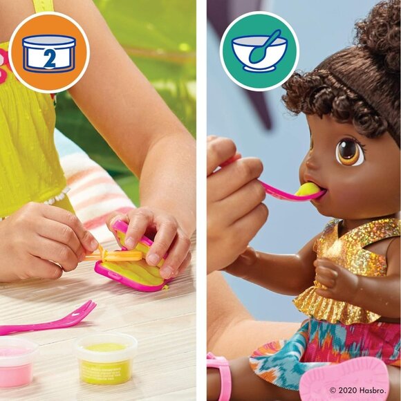 Baby Alive Sunshine Snacks Doll – Summer-Themed Waterplay & Feeding Fun - Picture 4 of 8